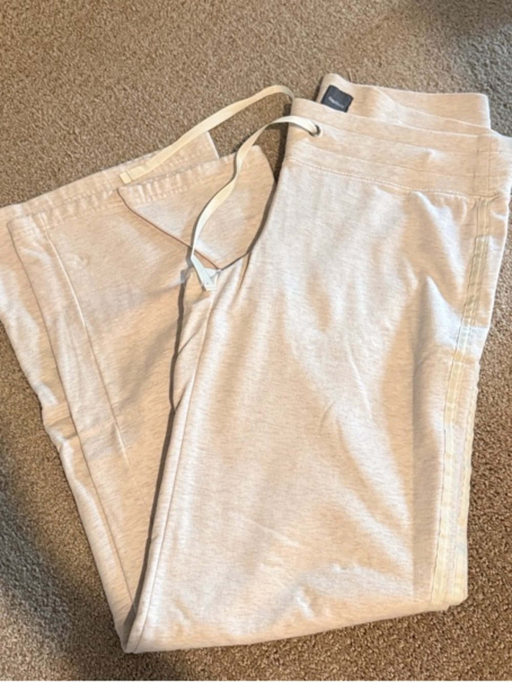 Light Beige GAP Body Drawstring Lounge Pants